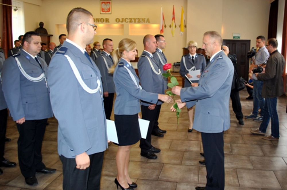 Jak swój dzień świętowali łukowscy funkcjonariusze i pracownicy policji. Fot. Arch. KPP w Łukowie