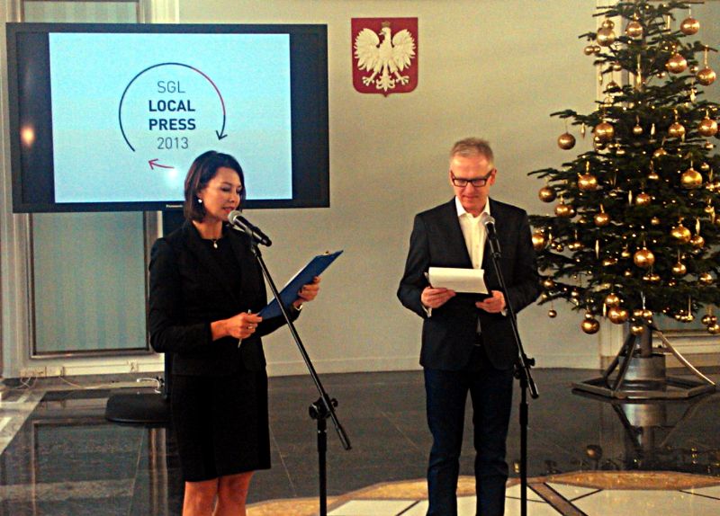 Gala w Sejmie z okazji podsumowania konkursu „Local Press”. O tym kto zwyciężył informował przewodniczący jury, Mariusz Szczygieł. Fot. KH