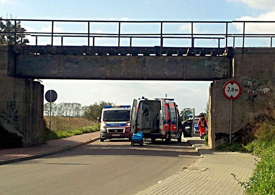 Sokołowski wiadukt, gdzie 24-letni mężczyzna planował popełnić samobójstwo. Fot. Arch. KPP w Sokołowie Podlaskim