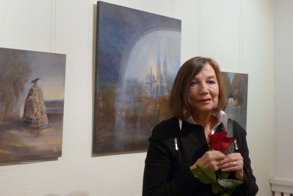 Barbara Pierzgalska i jej prace, fot. Ana