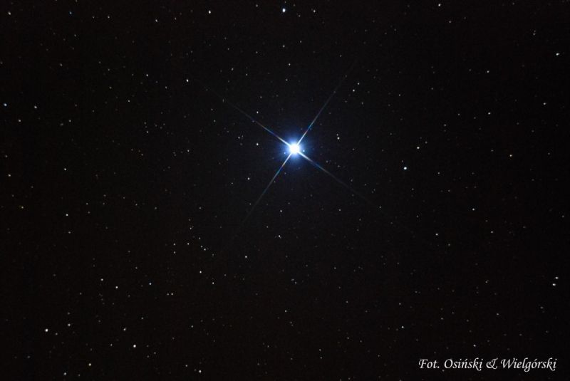 Wega, najjaśniejsza gwiazda gwiazdozbioru Lutni (Alfa Lyrae)