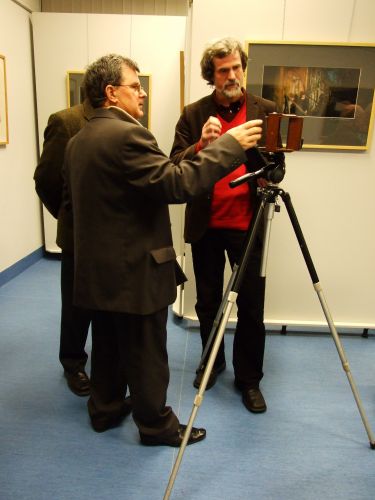 Jak fotograf z fotografem, czyli (od lewej) Krzysztof Mioduszewski i Ryszard Karczmarski