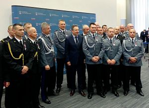 Uroczystość w Ministerstwie Spraw Wewnętrznych. Fot. Arch. KP PSP w Łukowie